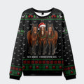 Tokyo-Tiger The Christmas Horse Is Looking At You Christmas Ugly Sweatshirt