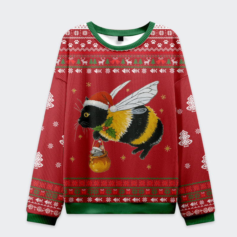 Tokyo-Tiger Catbee Funny Christmas Ugly Sweatshirt