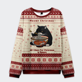Tokyo-Tiger Meowy Christmas Ramen Christmas Ugly Sweatshirt