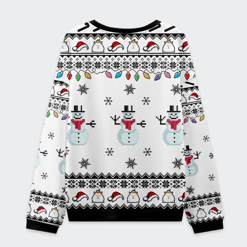 Tokyo-Tiger Capybara Smoking Christmas Ugly Sweatshirt
