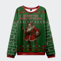 Tokyo-Tiger Vintage Krampus Sees you When you're bad Christmas Ugly Sweatshirt