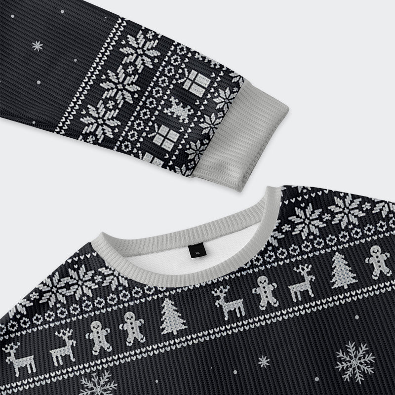 Tokyo-Tiger The Cat's Christmas String Pull Christmas Ugly Sweatshirt