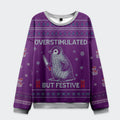 Tokyo-Tiger Funny Penguin: Overstimulated but Festive Christmas Ugly Sweatshirt