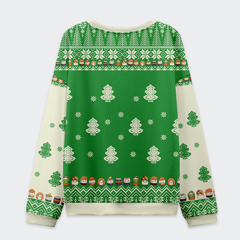 Tokyo-Tiger Funny Sushi Choosing Clothes Christmas Ugly Sweatshirt
