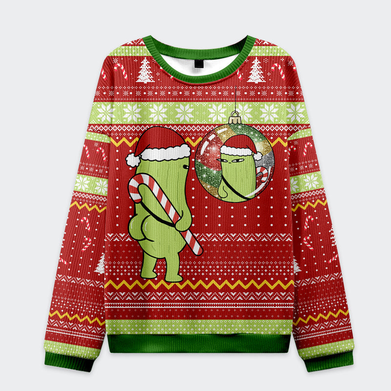 Tokyo-Tiger Christmas Cucumber Funny Christmas Ugly Sweatshirt