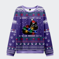 Tokyo-Tiger Sorry, I’m an Indoor Cat Christmas Ugly Sweatshirt