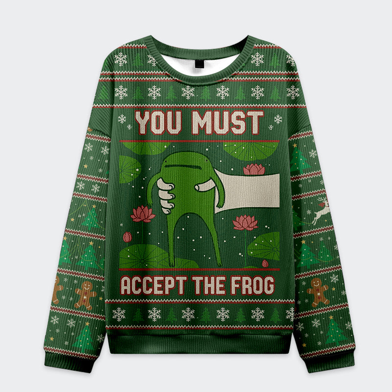 Tokyo-Tiger Funny  Give You Frog Christmas Ugly Sweatshirt