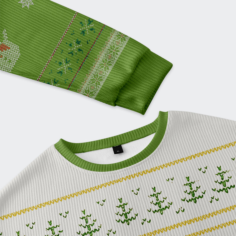 Tokyo-Tiger Penguin: Overstimulated but Festive Christmas Ugly Sweatshirt