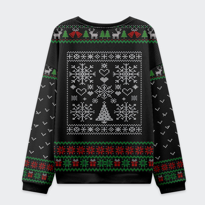 Tokyo-Tiger The Christmas Horse Is Looking At You Christmas Ugly Sweatshirt