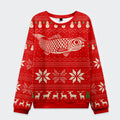 Tokyo-Tiger Fish Snow Japanese Christmas Ugly Sweatshirt