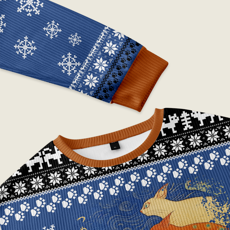 Tokyo-Tiger Claw-some Ninja Christmas Ugly Sweatshirt