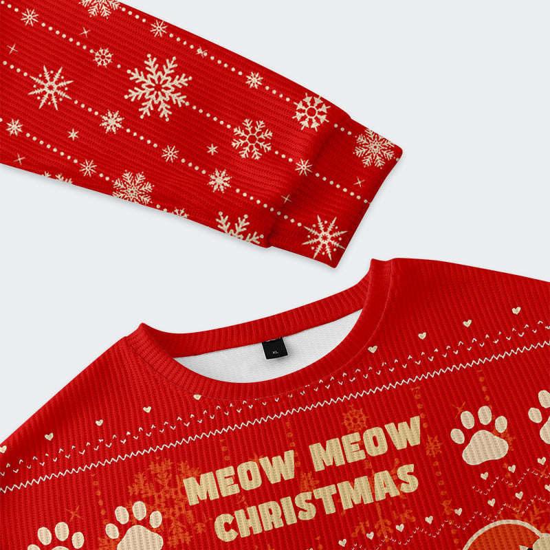 Tokyo-Tiger Meow Meow Christmas Ugly Sweatshirt