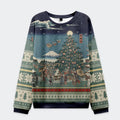 Tokyo-Tiger Japanese Traditions Christmas Ugly Sweatshirt