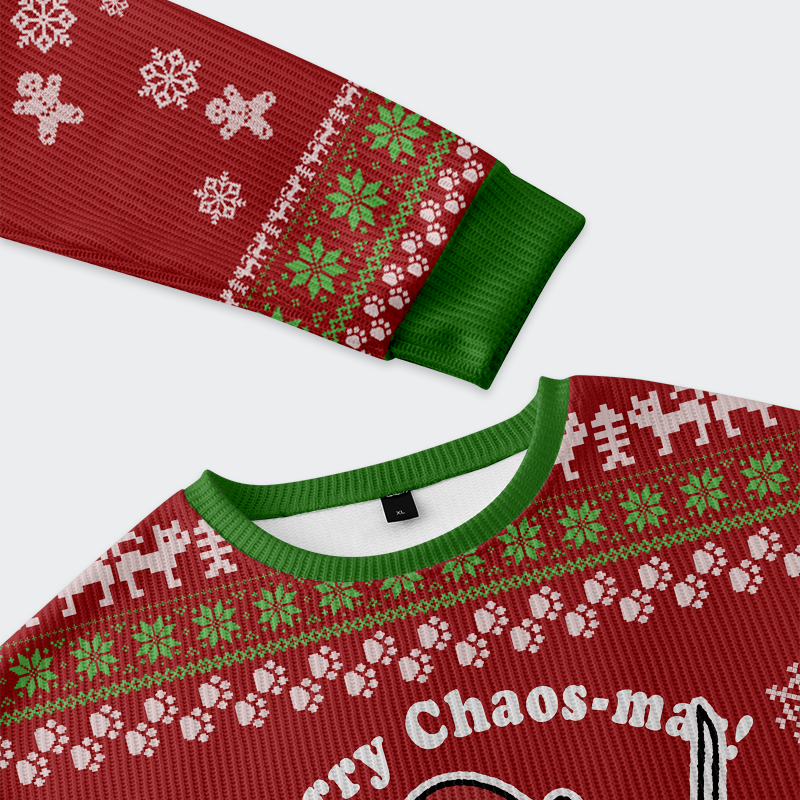 Tokyo-Tiger Chaos-mas Raccoon Samurai Ugly Sweatshirt