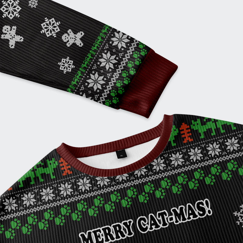 Tokyo-Tiger Bone Thief Catmas Ugly Sweatshirt