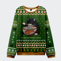Tokyo-Tiger All I Want for Christmas is Ramen Cat Ugly Sweatshirt