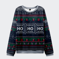 Tokyo-Tiger Ho Ho Ho Holmium Christmas Ugly Sweatshirt