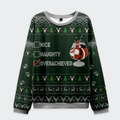 Tokyo-Tiger Nice, Naughty, Overachiever Christmas Ugly Sweatshirt
