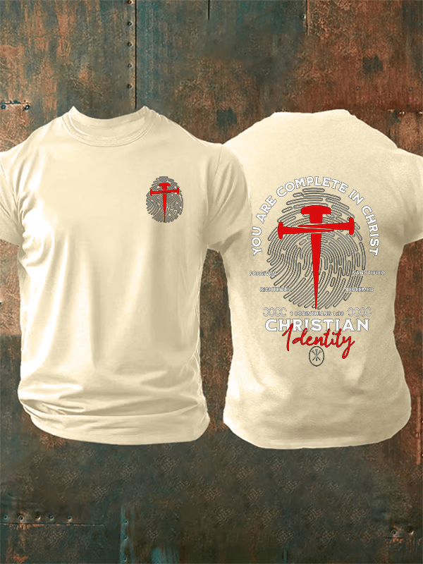 Men's  You Are Complete In Christ Christian  T-Shirt