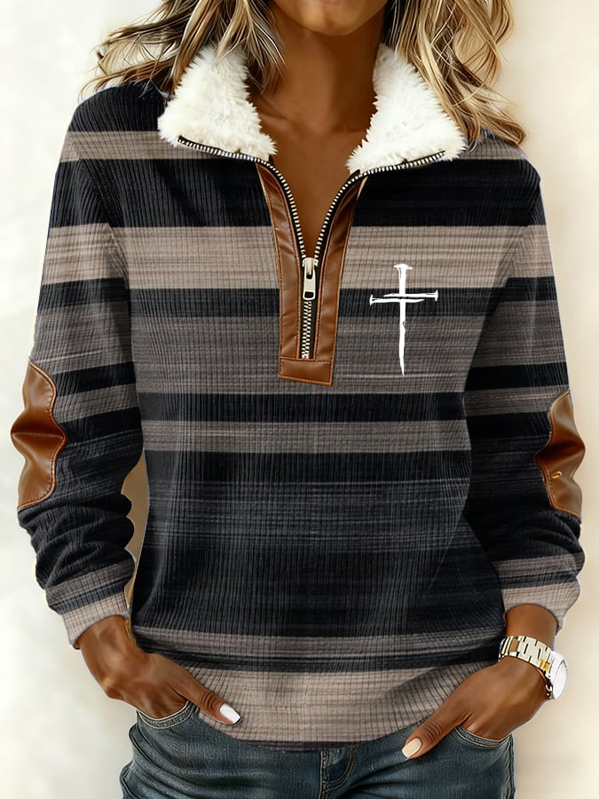 Women's Classic Cross Casual Sweatshirt