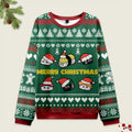 Tokyo-Tiger Cute Sushi Cat Christmas Ugly Sweatshirt