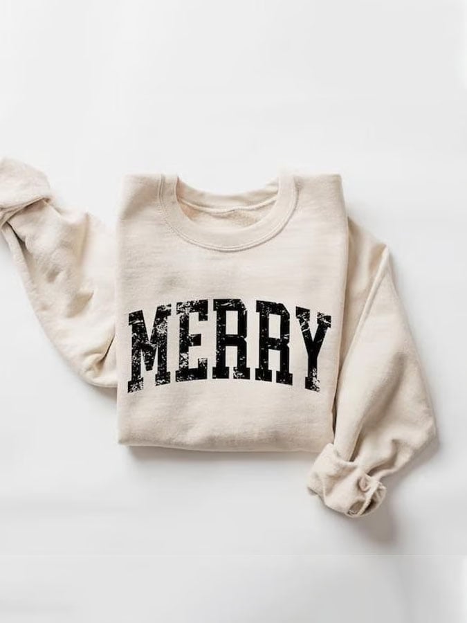Women'S Merry Christmas Sweatshirt
