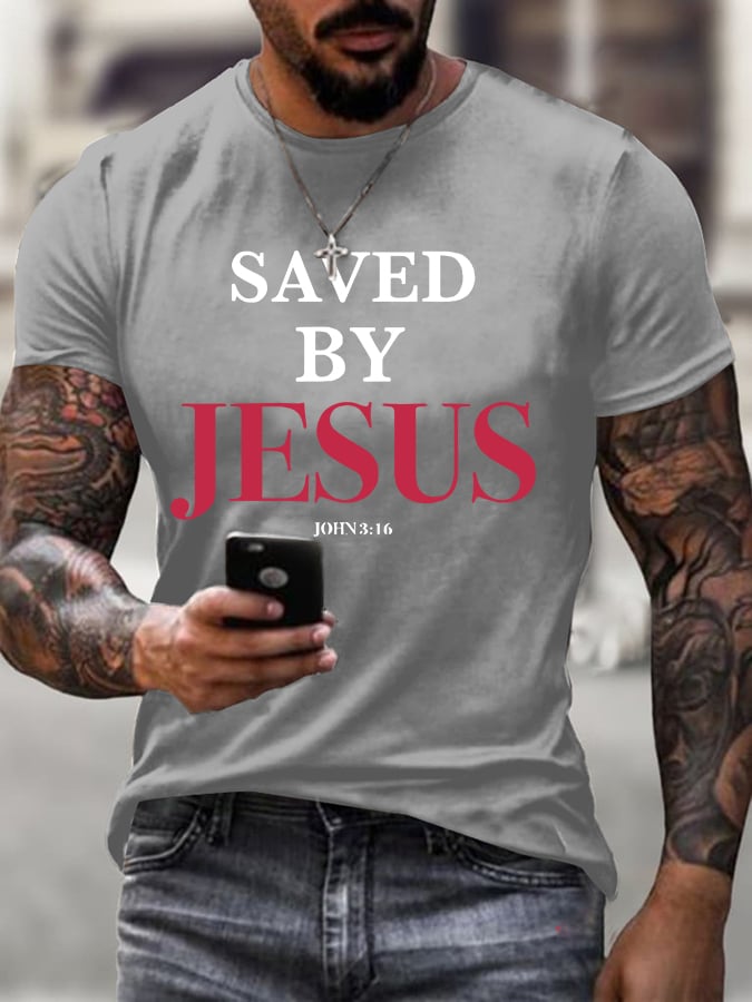 Men'S Casual Faith Short-Sleeved T-Shirt