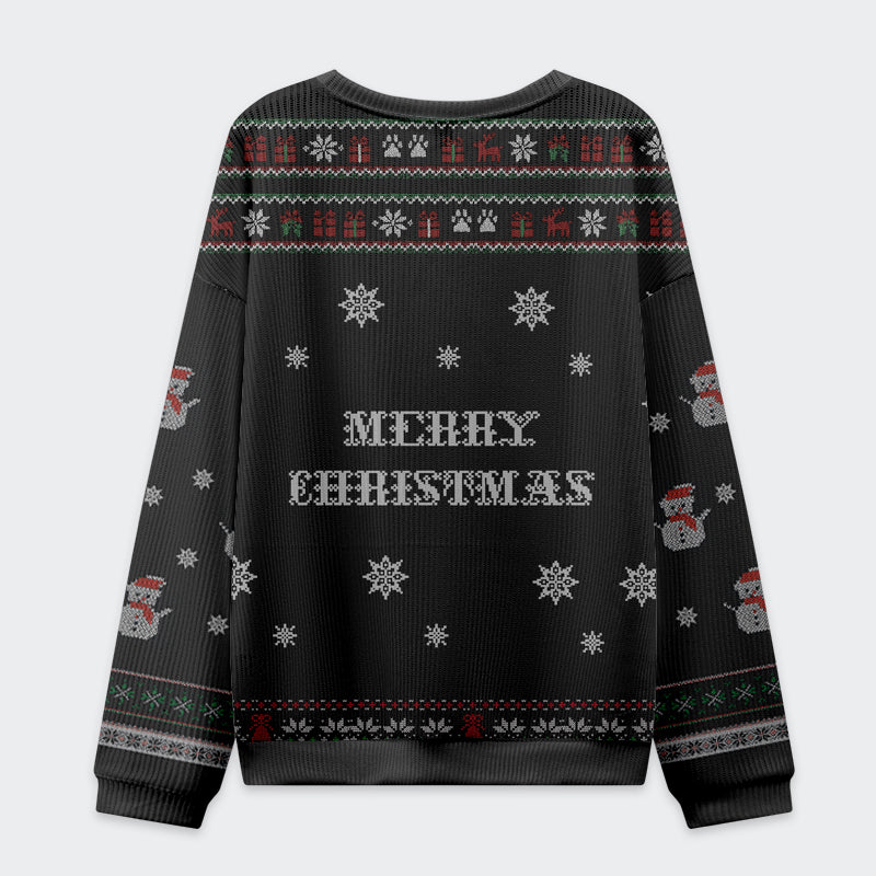 Tokyo-Tiger The Arrested Cat Christmas Ugly Sweatshirt