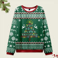 Tokyo-Tiger Christmas Tree Japanese Green Christmas Ugly Sweatshirt