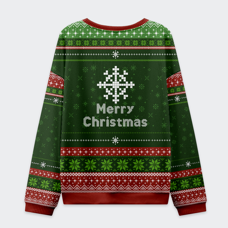 Tokyo-Tiger Wreaking Goose Havoc Christmas Ugly Sweatshirt