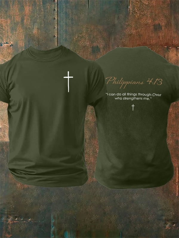 Men's  Philippians 4:13- Golden Rule Collection  T-shirt