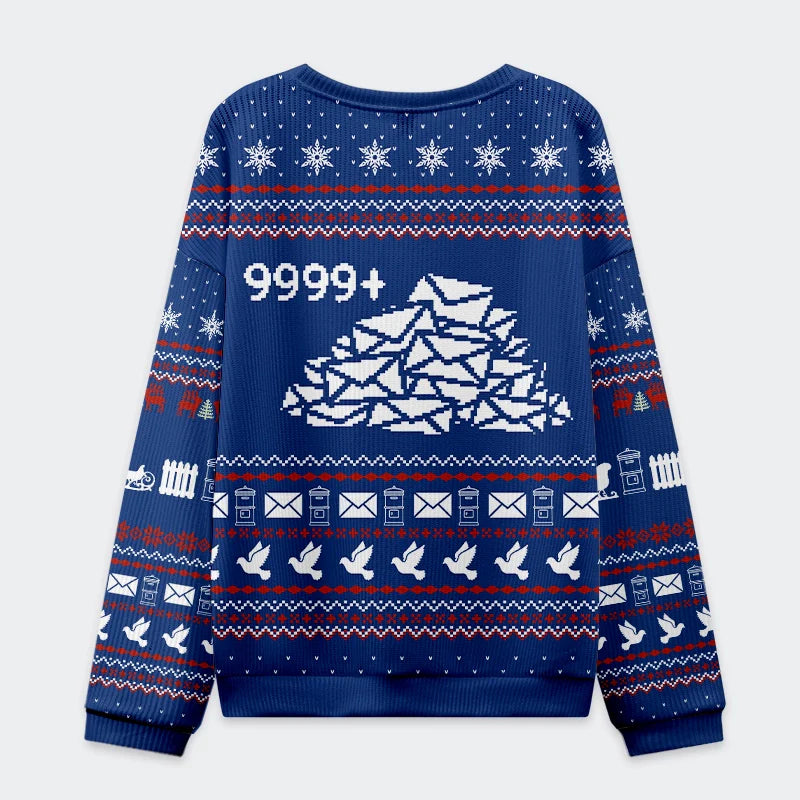 Tokyo-Tiger Work Emails During Holiday Christmas Ugly Sweatshirt