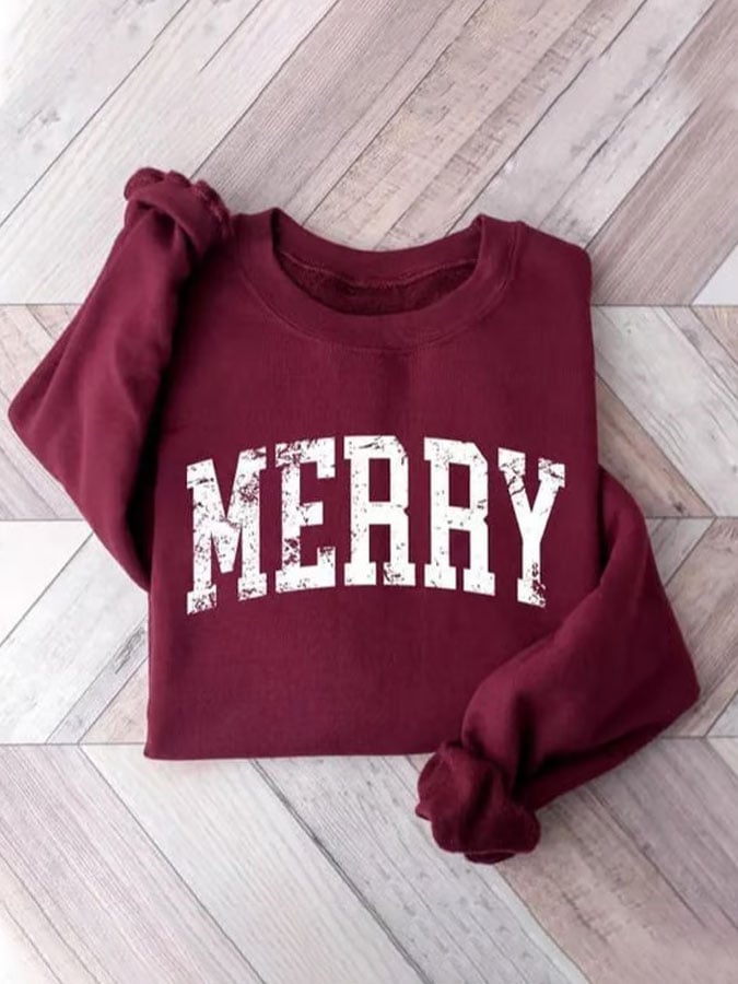 Women'S Merry Christmas Sweatshirt