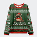 Tokyo-Tiger Raccoons Need Snacks Funny Christmas Ugly Sweatshirt