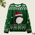 Tokyo-Tiger Frog Wearing Santa Hat Green Christmas Ugly Sweatshirt