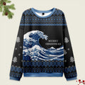 Tokyo-Tiger The Great Wave Japanese Christmas Ugly Sweatshirt