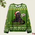 Tokyo-Tiger Naughty Black Cat Christmas Ugly Sweatshirt