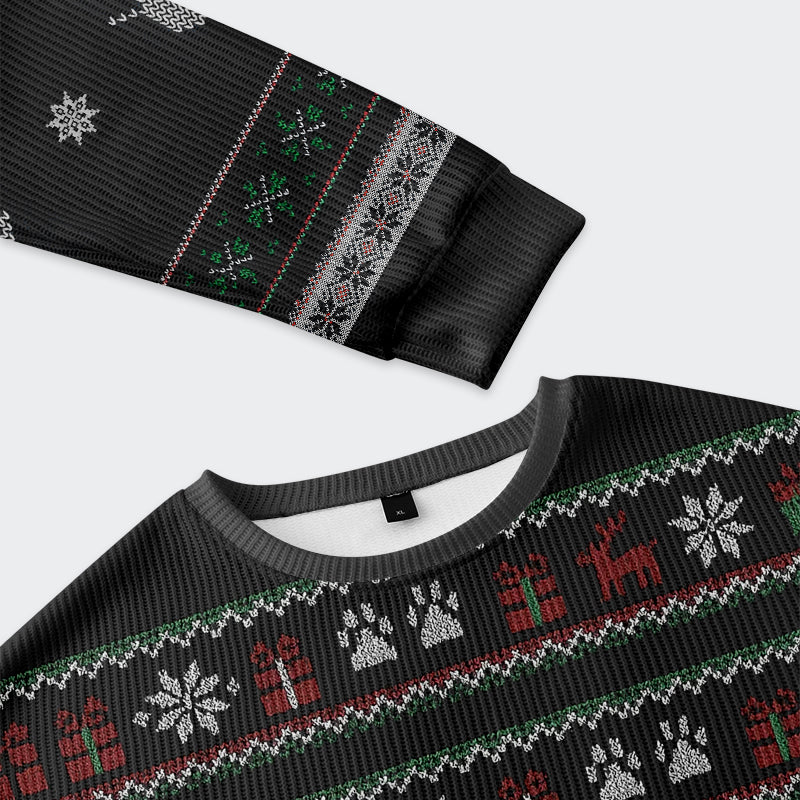 Tokyo-Tiger The Arrested Cat Christmas Ugly Sweatshirt